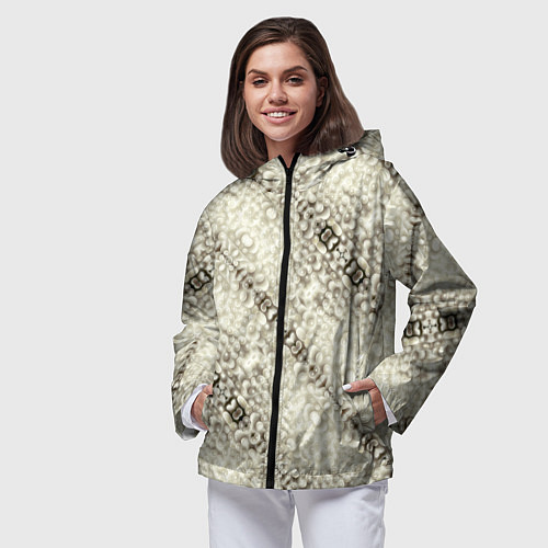 Женская ветровка Жемчужная россыпь / 3D-Черный – фото 3