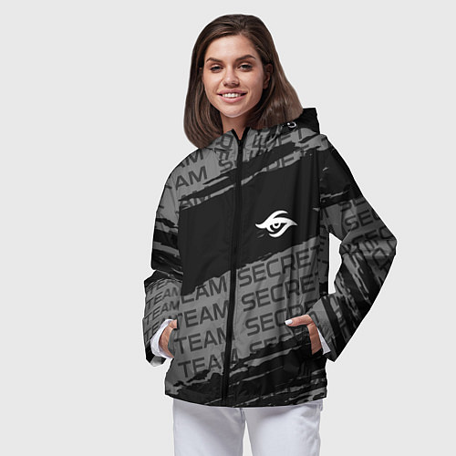 Женская ветровка Форма Team Secret / 3D-Черный – фото 3