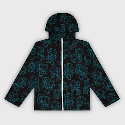 Ветровка с капюшоном женская Соник паттерн, цвет: 3D-белый