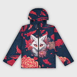 Ветровка с капюшоном женская Братец лис, цвет: 3D-черный