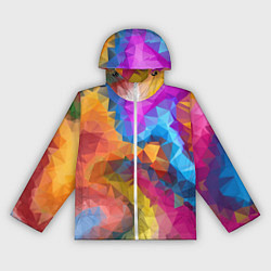 Ветровка с капюшоном женская Super colors, цвет: 3D-белый