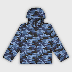 Ветровка с капюшоном женская Камуфляж Омона и Росгвардии, цвет: 3D-черный