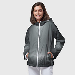 Ветровка с капюшоном женская Прогулка по воде, цвет: 3D-белый — фото 2