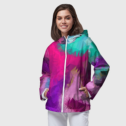 Женская ветровка Pinky spirit / 3D-Белый – фото 3