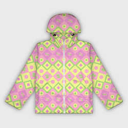 Ветровка с капюшоном женская Pink yellow style, цвет: 3D-белый