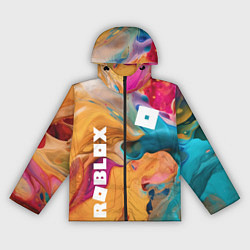 Ветровка с капюшоном женская Roblox Logo Color, цвет: 3D-черный