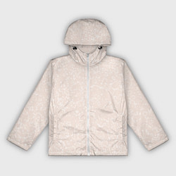 Ветровка с капюшоном женская Текстура светло-бежевый, цвет: 3D-белый