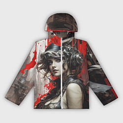 Ветровка с капюшоном женская Охотница за беглецами, цвет: 3D-белый