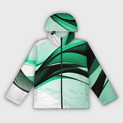 Ветровка с капюшоном женская White green black, цвет: 3D-черный