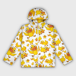 Ветровка с капюшоном женская Yellow ducklings, цвет: 3D-белый