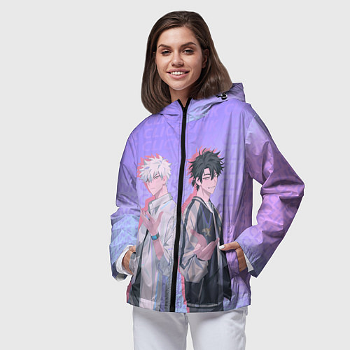 Женская ветровка Персонажи - Агенты времени / 3D-Черный – фото 3