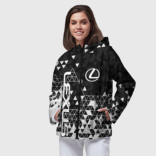 Женская ветровка Лексус - распад / 3D-Черный – фото 3