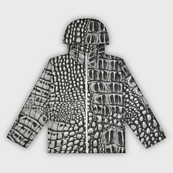 Ветровка с капюшоном женская Кожа крокодила - текстура, цвет: 3D-белый