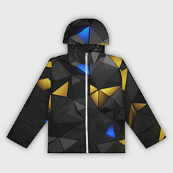 Женская ветровка Black yellow geometry