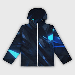Ветровка с капюшоном женская Синяя безгранность, цвет: 3D-белый