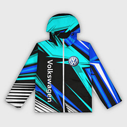 Ветровка с капюшоном женская Фольцваген - sport uniform, цвет: 3D-белый