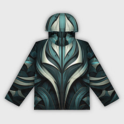 Ветровка с капюшоном женская Абстрактные узор в виде лица, цвет: 3D-черный