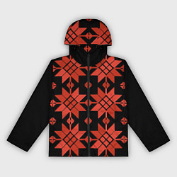 Женская ветровка Удмуртский - вертикаль black