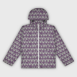 Ветровка с капюшоном женская Спящие зайки, цвет: 3D-белый