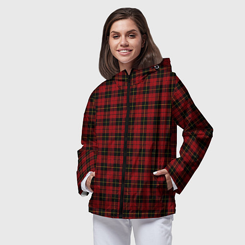 Женская ветровка Pajama pattern red / 3D-Черный – фото 3
