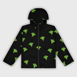 Ветровка с капюшоном женская Кислотные призраки, цвет: 3D-черный