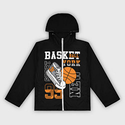 Ветровка с капюшоном женская Basketball New York, цвет: 3D-белый