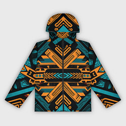 Женская ветровка Геометрический узор в стиле ацтеков
