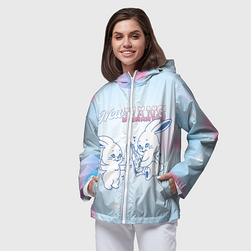 Женская ветровка Newjeans баннис / 3D-Белый – фото 3