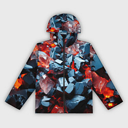 Женская ветровка Янтарные камни асбтракция