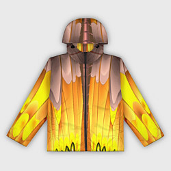 Ветровка с капюшоном женская Желтые наплывы, цвет: 3D-черный