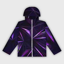 Ветровка с капюшоном женская Фиолетовый хрусталь, цвет: 3D-белый