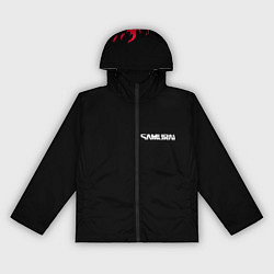 Ветровка с капюшоном женская Самурай - Киберпанк 2077, цвет: 3D-черный