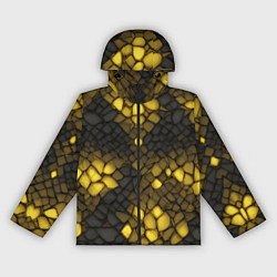 Женская ветровка Жёлтый трескающийся камень