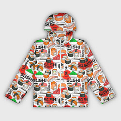 Ветровка с капюшоном женская Best sushi, цвет: 3D-белый