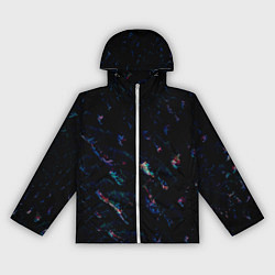 Ветровка с капюшоном женская Лазурные сапфиры, цвет: 3D-белый