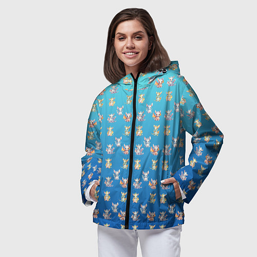 Женская ветровка Самый милый дракон / 3D-Черный – фото 3