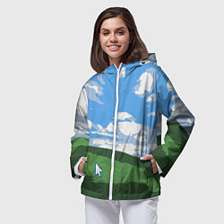 Ветровка с капюшоном женская Новый уродливый свитер от майков, цвет: 3D-белый — фото 2