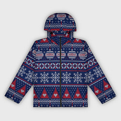 Ветровка с капюшоном женская New Years sweater, цвет: 3D-черный