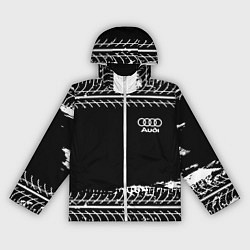 Ветровка с капюшоном женская Audi sportcolor, цвет: 3D-белый