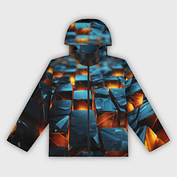 Женская ветровка Темные плитки в лаве