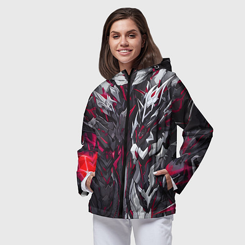Женская ветровка Адская броня / 3D-Черный – фото 3