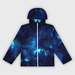 Женская ветровка Синие осколки из мелких абстрактных части калейдос