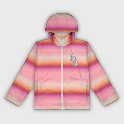 Ветровка с капюшоном женская Рука-Вещь: текстура свитера Энид из сериала Уэнсде, цвет: 3D-белый