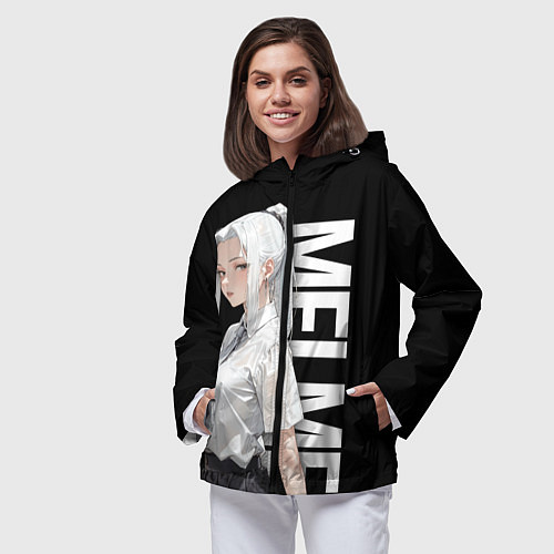 Женская ветровка Молодая Мей Мей - Магическая битва / 3D-Черный – фото 3