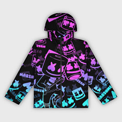 Женская ветровка Marshmello neon pattern
