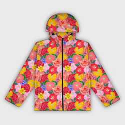 Женская ветровка Летний цветочный фон