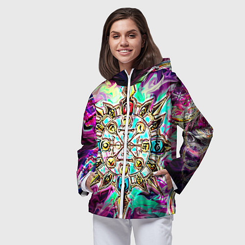 Женская ветровка Колесо фортуны / 3D-Белый – фото 3