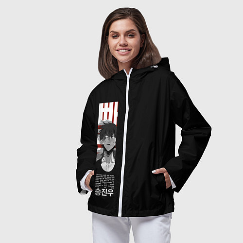 Женская ветровка Ahjin Guild Sung Jin Woo / 3D-Белый – фото 3