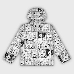 Ветровка с капюшоном женская Ahegao pattern, цвет: 3D-белый