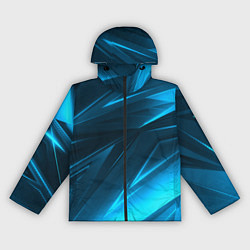 Ветровка с капюшоном женская Geometry stripes neon color, цвет: 3D-черный